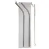Stainless Steel Curved Straw Kit