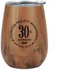 Stainless Steel Lined Vacuum Wood Wine Tumbler