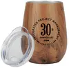 Stainless Steel Lined Vacuum Wood Wine Tumbler