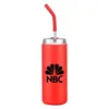 Stainless Steel Tumbler with Straw (20 oz)