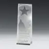 Custom Star Obelisk Award in Optical Crystal - Elegant Recognition Gift