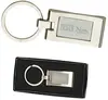 Personalized Silver Rectangle Keyring