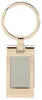Personalized Silver Rectangle Keyring