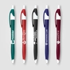 Stratus Pen w/ Solid Contoured Barrel & White Accents (Blue or Black Ink)