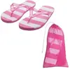 Promotional Striped Adult Flip Flop