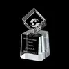 Custom Logo Rotating Cube Trophy