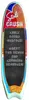 Surfboard - 72" With Write On / Wipe Off Chalkboard Surface - Quick Turn