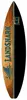 Surfboard - 72" Wood - Write On / Wipe Off Chalkboard Surface - Quick Turn