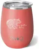 Swig 14 oz. Matte Stemless Wine Cup with Leak-Proof Lid - Premium Insulated Travel Tumbler