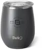 Swig 14 oz. Matte Stemless Wine Cup with Leak-Proof Lid - Premium Insulated Travel Tumbler