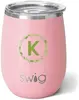 Swig 14 oz. Matte Stemless Wine Cup with Leak-Proof Lid - Premium Insulated Travel Tumbler