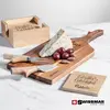 Swissmar® Acacia Board & Bamboo Coasters