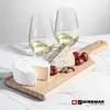 Swissmar® Bamboo Board & 2 Breckland Stemless Wine