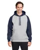 Team 365 Unisex Zone HydroSport Heavyweight Colorblock Hooded Sweatshirt