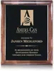 Ebony/Walnut Custom Business Recognition Plaque with Elegant Finish