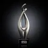 Customizable Logo Flame Award - Marble or Lunar Base