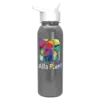 Custom Metalike Sports Bottle - 24oz with Flip Straw Lid