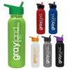 Terrain Metallike Bottle with Flip-Straw Lid (24 oz.)
