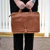 Texas Canyon Leather Briefcase