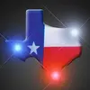 Texas State Shape Flashing Light Up Pin