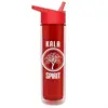 Custom Chiller Insulated Bottle with Flip Straw Lid - 16 oz.