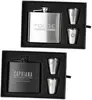 Custom Engraved Flask and Shot Glass Gift Set (5 oz.)