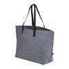 Branded Recycled Felt Shoulder Tote