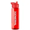 Custom Trans. Flip Straw Sports Bottle - 32 oz