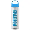 The Guzzler - 32 oz Transparent Bottle with Crest Lid