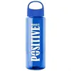 The Guzzler - 32 oz Transparent Bottle with Crest Lid