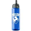 The QuenchMaster - 32 oz. Transparent Water Bottle with Flip Straw Lid