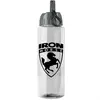 The QuenchMaster - 32 oz. Transparent Water Bottle with Flip Straw Lid