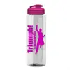 The Quench 32 - Personalized 32 oz. Transparent Water Bottle with USA Flip Lid