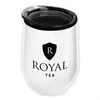 The LogoWine - 12 oz Custom Stainless Steel Wine Tumbler