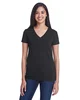 Threadfast Apparel Ladies' Invisible Stripe V-Neck T-Shirt