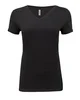 Threadfast Apparel Ladies' Invisible Stripe V-Neck T-Shirt