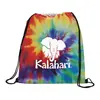 Custom Tie Dye Drawstring Bag with Pouch