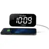 Timex Dual Alarm Clock With Jumbo Display and Usb Charging - Black