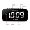 Timex Dual Alarm Clock With Jumbo Display and Usb Charging - Black