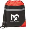 Customizable Non-Woven Reflective Drawstring Bag