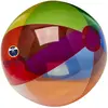 Translucent 16" Multi-Color Round Beach Ball