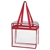 Transparent Tote Bag with Zipper for Silkscreen Imprint