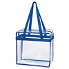 Transparent Tote Bag with Zipper for Silkscreen Imprint