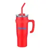 Travel Tumbler with Straw and Handle, 40 oz