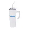 Travel Tumbler with Straw and Handle, 40 oz