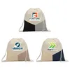 Triad - Multicolor Recycled Cotton  Drawstring Bag