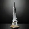 Custom Gold Accent Crystal Obelisk Award - Premium Business Recognition Trophy