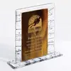 Handmade Custom Fusion Glass Award with Artistic Colorfill for Recognition and Excellence