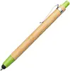 Bamboo Eco Clicker Pen with Stylus for Businesses