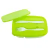 Two Compartment Plastic Lunch Kit